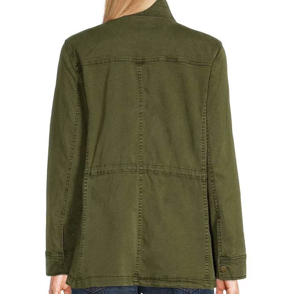 Lucky Brand Point Collar Long Sleeve Button Front Utility Jacket Sz. SP - Picture 6 of 13